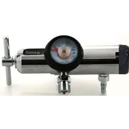 Oxygen Regulator with 2 DISS Ports, 0-25LPM