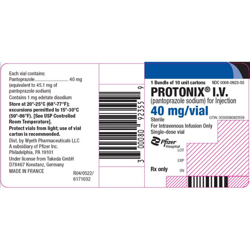 Protonix IV Powder, 40mg Vial