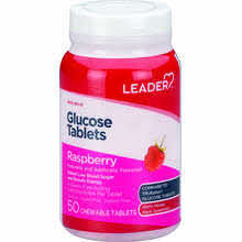 TruePlus Chewable Glucose Tablets, 4gm, 50 per Bottle