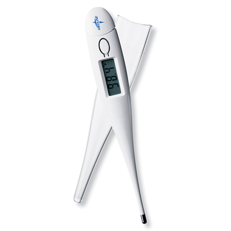 Dual Scale Digital Thermometer, Oral, White, 90 to 109.9°F (32 to 42.9°C) *Non-Returnable*