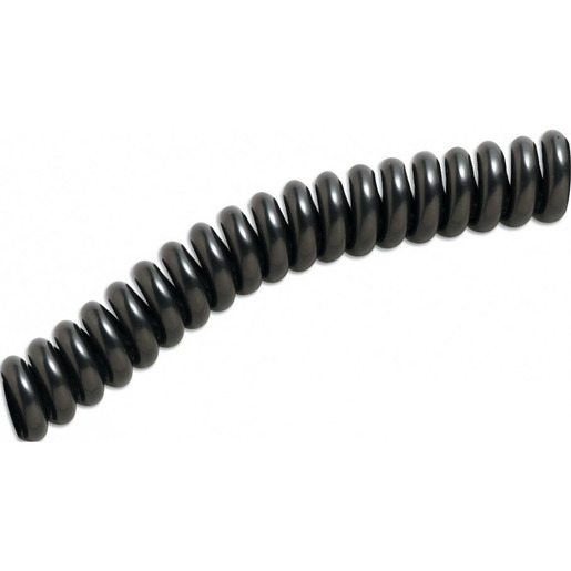 Coiled Tubing with Male Luer Connector, 4ft L, Black