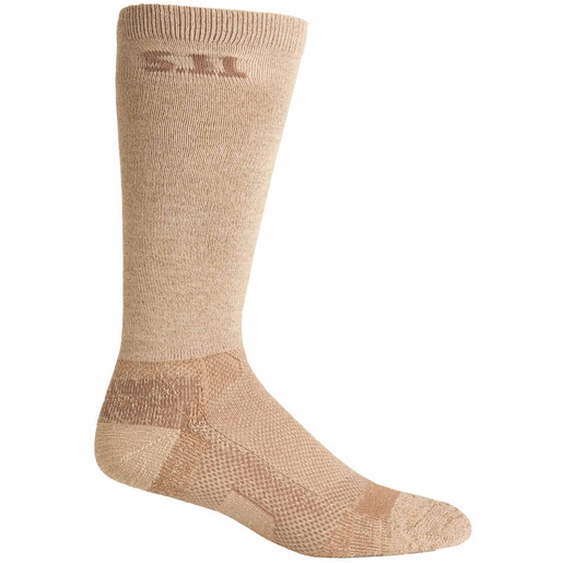 5.11® Men's Level I 9in Socks, Large, Coyote
