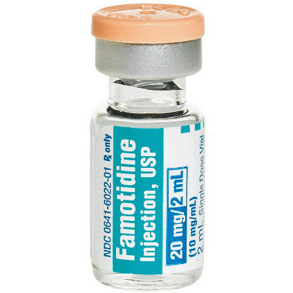 Famotidine, 10mg/mL, 2ml Vial
