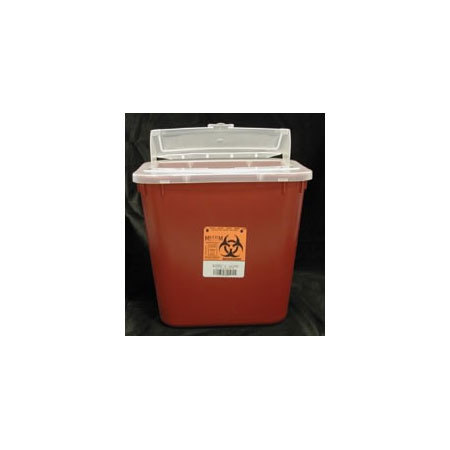 Sharps Container, 8qt, Red