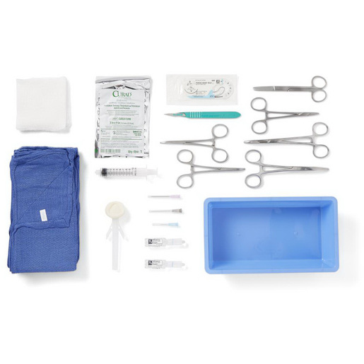 Chest Tube Tray Kit, Standard