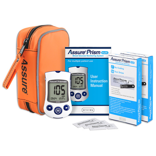Curaplex® Assure Prism Kit with Foil Test Strips, Orange, Basic