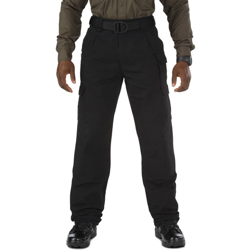 5.11 Men's Cotton Tactical Pants, Unhemmed, Black