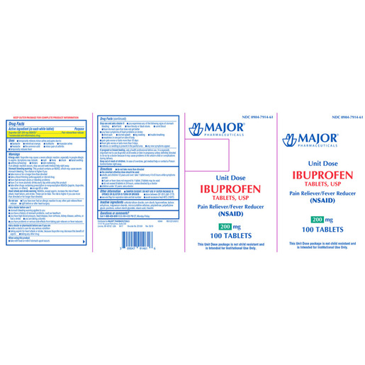 Ibuprofen, 200mg, 100 Tablets