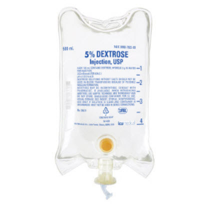 Dextrose 5%, 500mL Bag