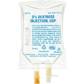 Dextrose 5%, 100mL Bag