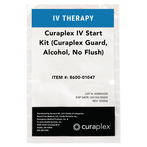 Curaplex® IV Start Kit With Curaplex® Guard, Alcohol, No Flush