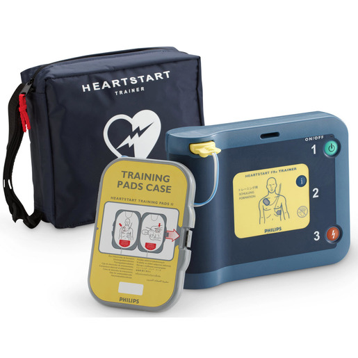 HeartStart FRx AED Trainer with Carry Case and Training Pads