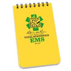 Rite in the Rain EMS Notebook, Yellow, 3in x 5-1/4in