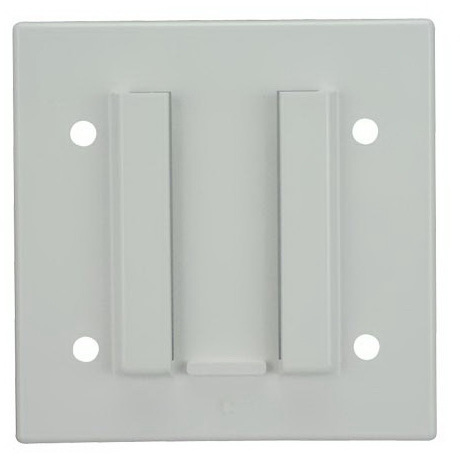 Plastic Wall Plate, 4-1/2in x 4-1/2in