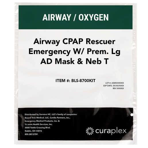 Curaplex® Airway CPAP Emergency Rescuer w/ Neb T, Large