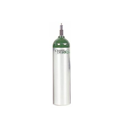 MD Medical Oxygen Cylinder, Aluminum, Z Valve, Size D