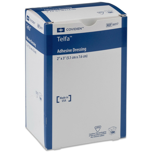 Telfa™ Ouchless Adhesive Dressing, 3in x 4in