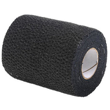 SelfGrip® Tape, 3in, Black, 98% Cotton and 2% Latex Woven