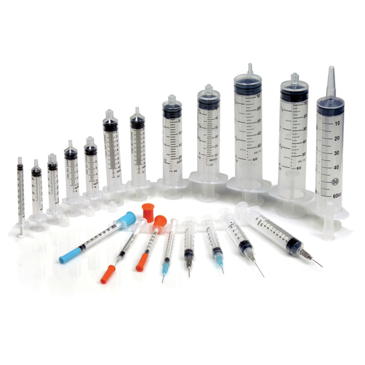 Exel 5-6cc Syringe/Needle Combination, Luer-Lock Tip, 22ga x 1.5in, Black, Box of 100