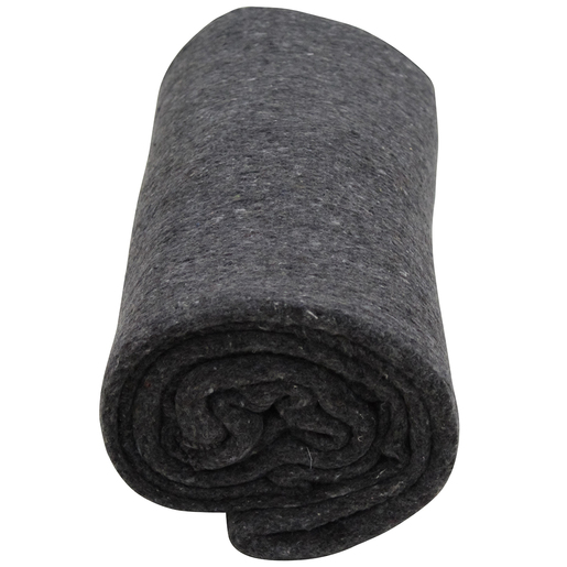 Wool Blanket, 84in x 60in, Gray