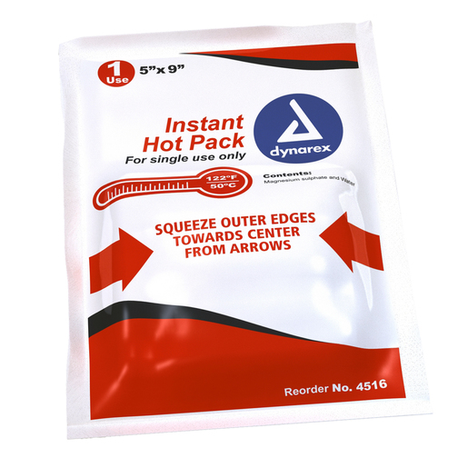 Dynarex® Instant Hot Pack, 5in x 9in, Case of 24