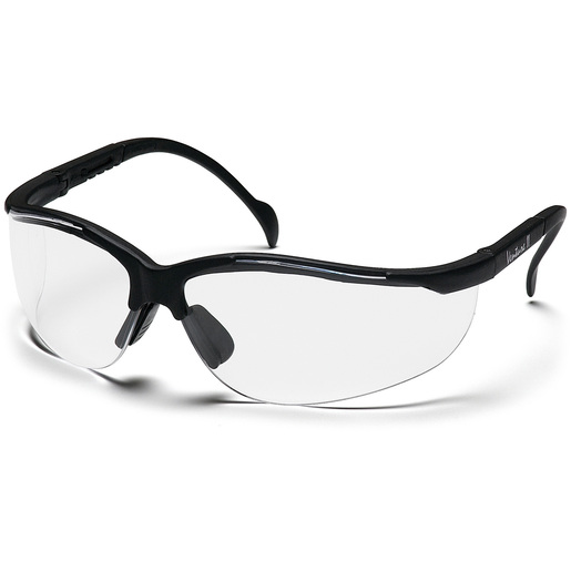 Venture II Goggles, Clear Lens, Black Frame