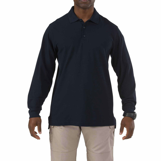 5.11® Men's Utility Long Sleeve Polo, Dark Navy