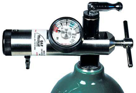 Allied Unibody Oxygen Regulator with Liter Flow