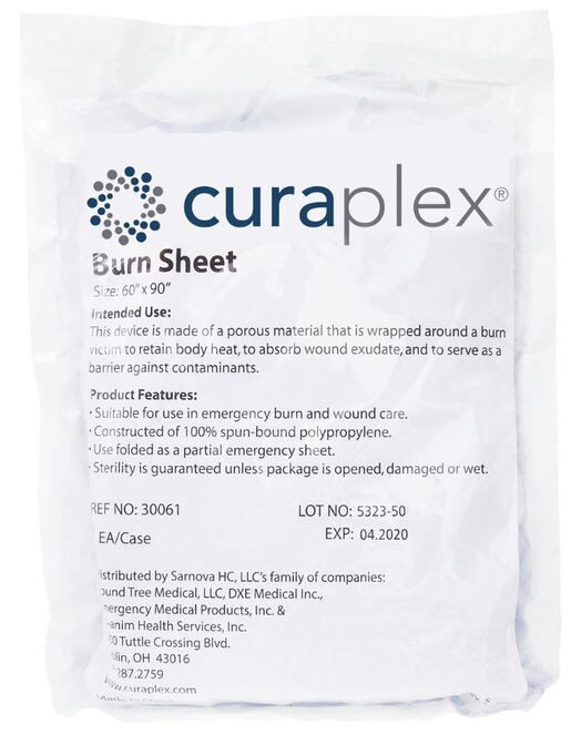 Curaplex® Burn Sheet, 60in x 90in