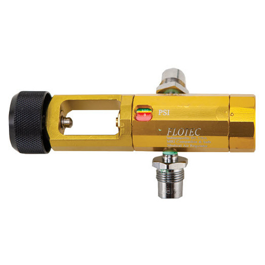Air Transport Regulator, CGA 950 Inlet with Dome Handle Hand Tight and 50 PSI DISS Wall Inlet x Ohmeda Coupler Outlet