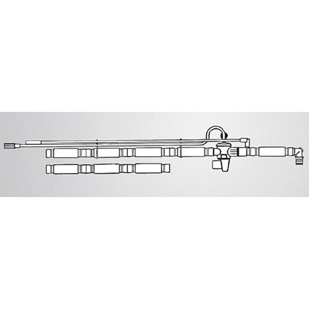 Ventilator Circuit, Single-Limb, Portable, Adult, 6 in Tube, 1/8 and 1/4 in Pressure Line, Diaphragm