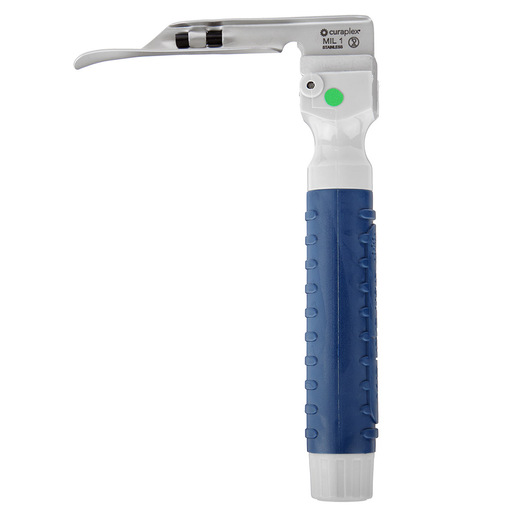 Curaplex® CuraView® Fiber Optic Laryngoscope Blade & Mini Handle Combo Set, Miller