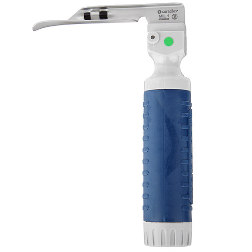 Curaplex® CuraView® Fiber Optic Laryngoscope Blade & Standard Handle Combo Set, Miller