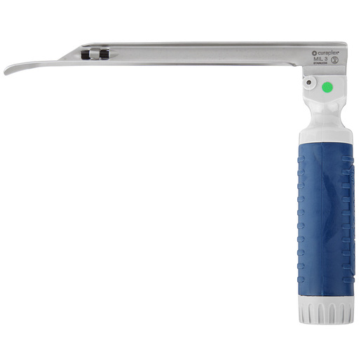 Curaplex® CuraView® Fiber Optic Laryngoscope Blade & Standard Handle Combo Set, Miller