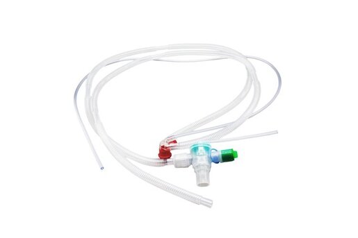 Breathing Circuit, Infant, Hose: 3/8in ID x 48in, Adapter: 22 mm ID, Removable Wye Adapter