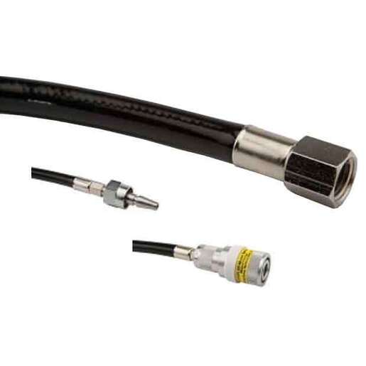 Nitrogen Hose, Schrader QC Air Male x Schrader QC Air Female Coupler, 20ft