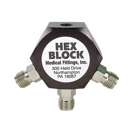 Assembly, Rail Block, Hex Block, Replacement, 3 Outlets