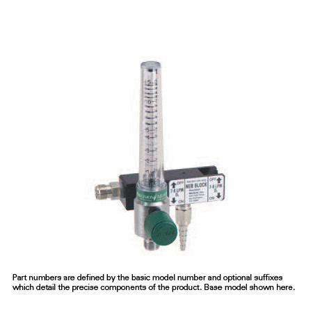 Neb Blocks with Chrome Body Flowmeter